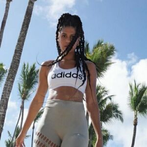 Adidas Graphic Sports Bra Training Top New